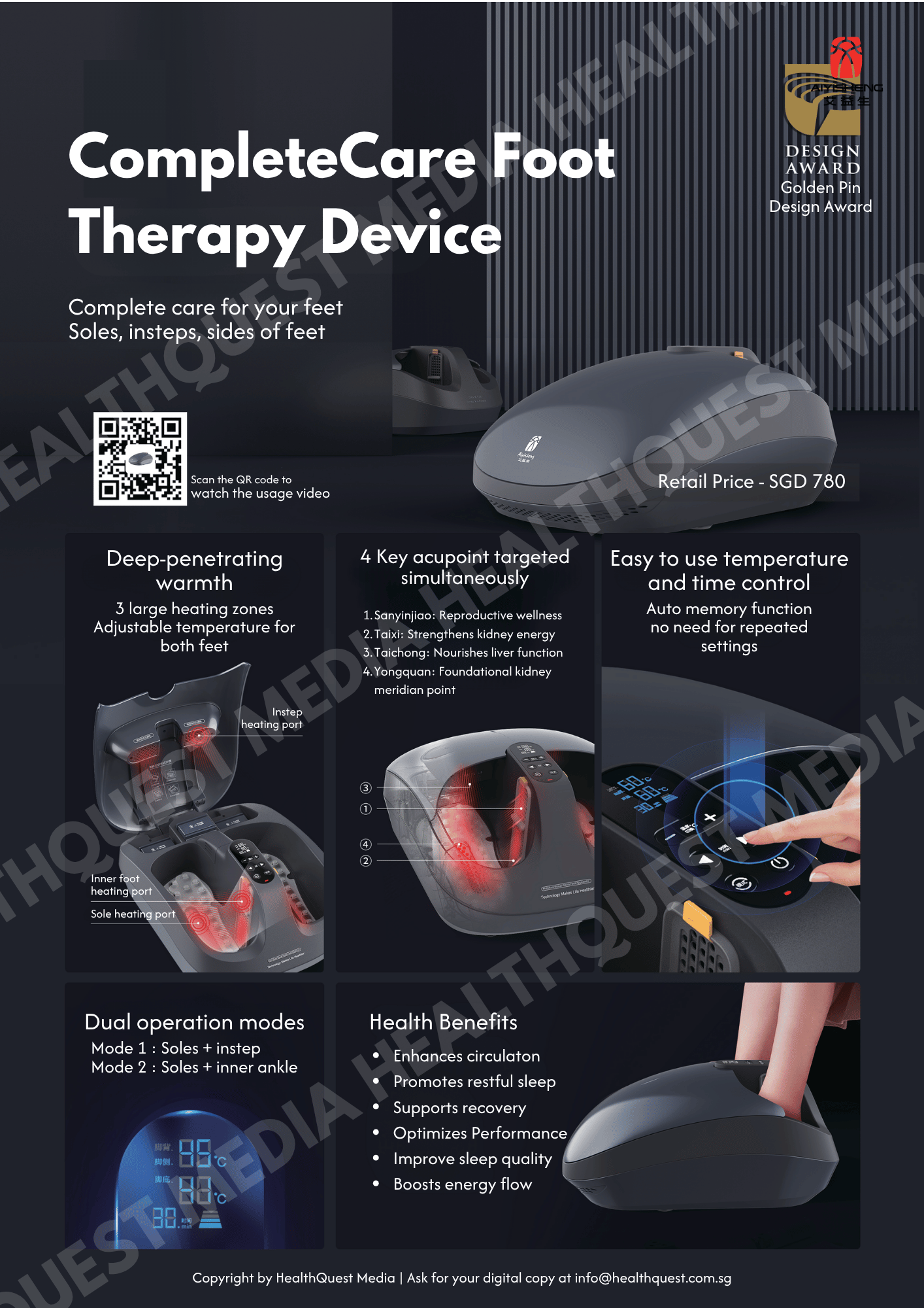 Aiyisheng Moxibustion Series Product Flyer in English