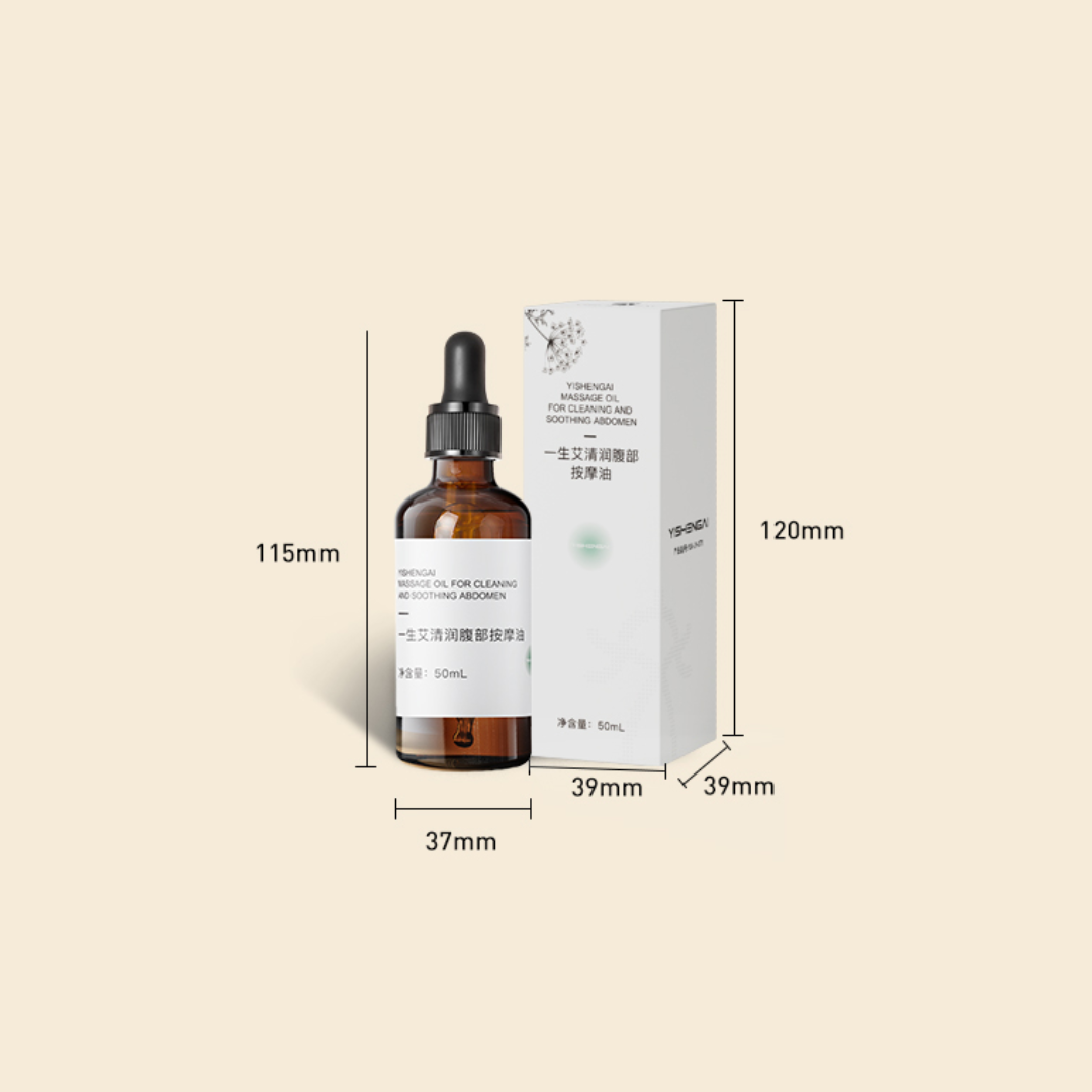 Ai Yisheng Massage Oil for Cleaning and Soothing Abdomen