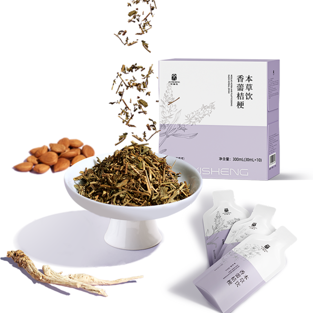 Ai Yisheng Moslae Herba and Platycodon Radix Herbal Drink