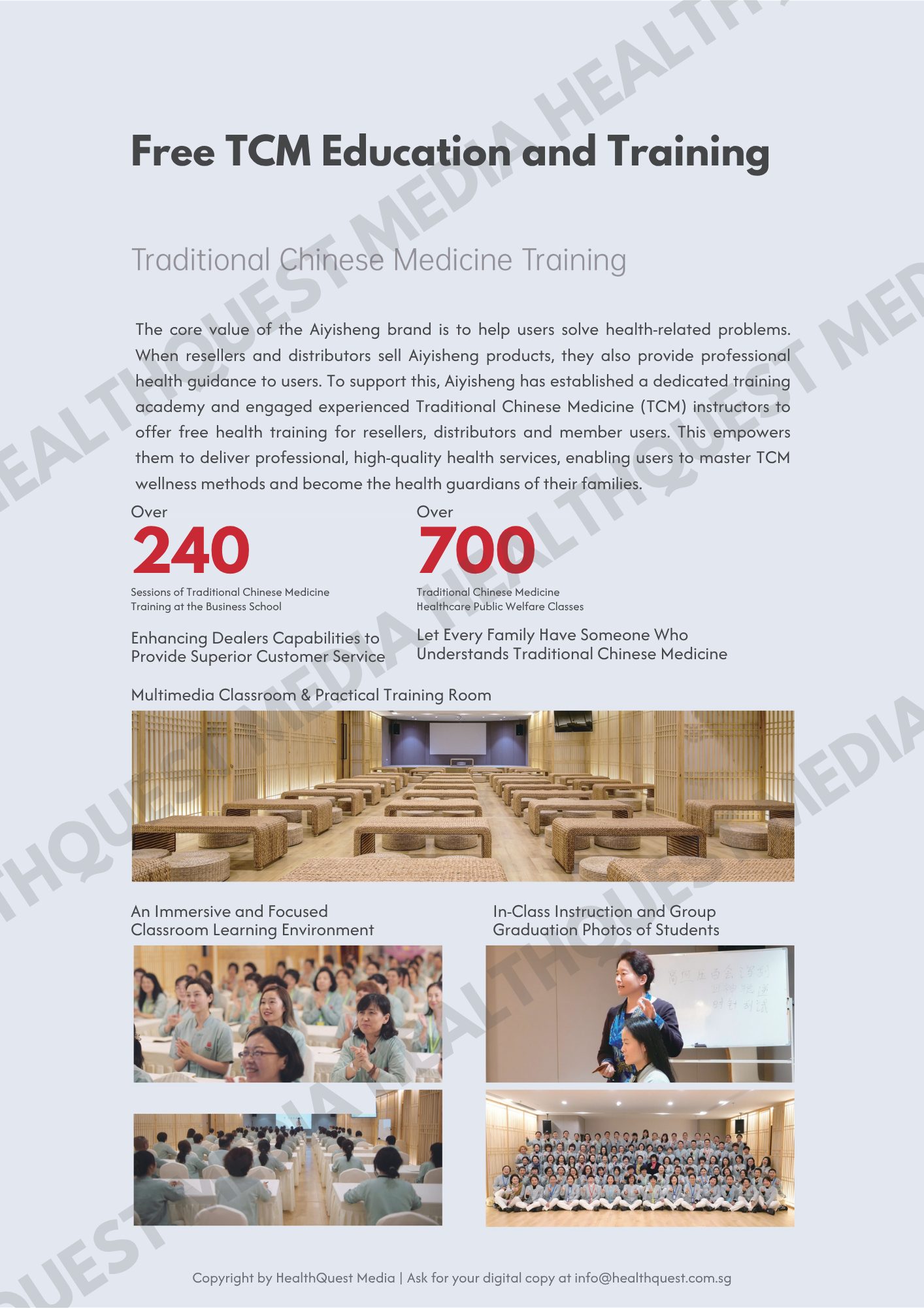 The Aiyisheng Brand Catalogue in English