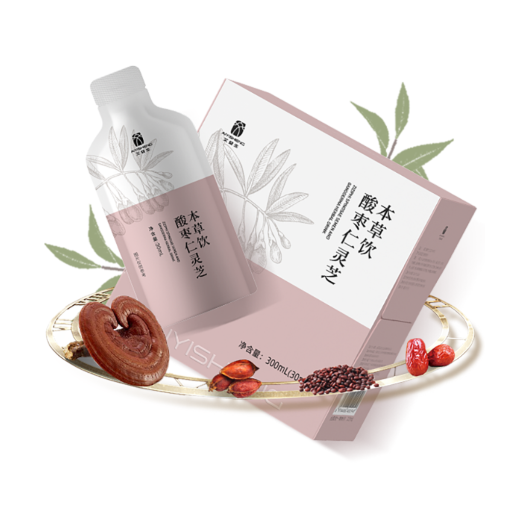Ai Yisheng Zizhiphi Spinosae Semen and Gandoerma Herbal Drink