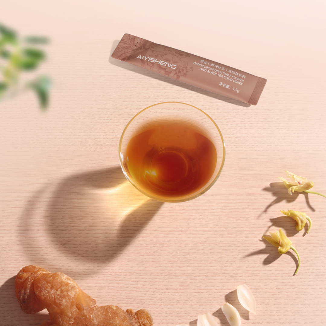 AIYISHENG Dendrobium Officinale Flower And Black Tea Solid Drink