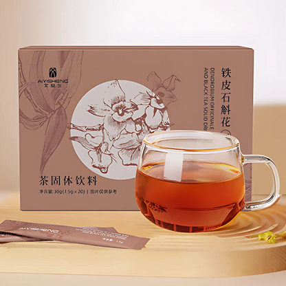 AIYISHENG Dendrobium Officinale Flower And Black Tea Solid Drink