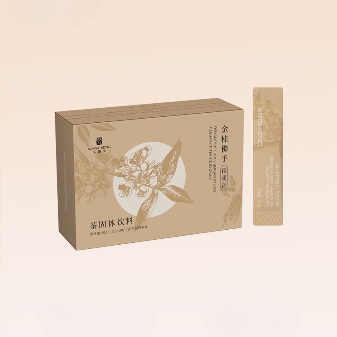 AIYISHENG Osmanthus Citrus Bergamot And TieGuanYin Tea Solid Drink