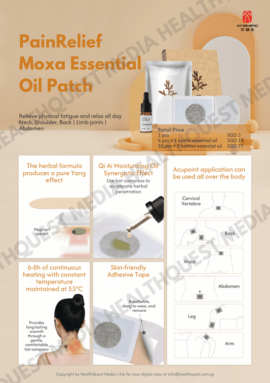 Aiyisheng Heat Patches Product Flyer in English
